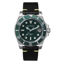Load image into Gallery viewer, San Martin Diver Water Ghost Luxury Sapphire Crystal Men Automatic Mechanical Watches Ceramic Bezel 20Bar Luminous Date Window