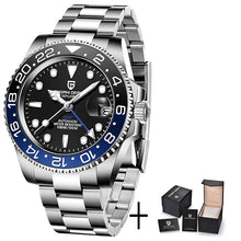 Load image into Gallery viewer, PAGANI DESIGN 2020 Luxury Men Mechanical Wristwatch Stainless Steel GMT Watch Top Brand Sapphire Glass Men Watches reloj hombre